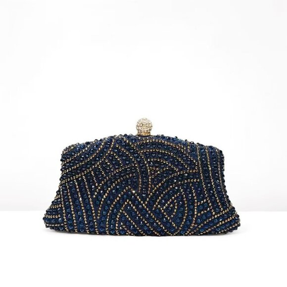 Crystal Art Deco Evening Clutch - Picture 3 of 5